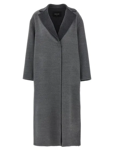 Fabiana Filippi Dressing Gown Coat Coats And Trench Coats Gray In Gray