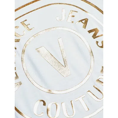 Versace Jeans Couture Logo-print Cotton T-shirt In White