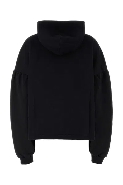 Balenciaga Women's Cotton Sweatshirt In Black