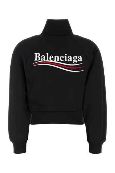 Balenciaga Fitted Zip-up Jacket With Tailored Silhouette And Modern Graphics
