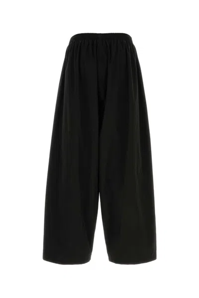 Balenciaga Elastic Waistband Tracksuit Pants In Black