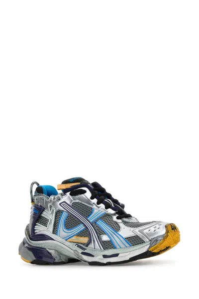 Balenciaga Multicolor Mesh And Rubber Runner Sneakers
