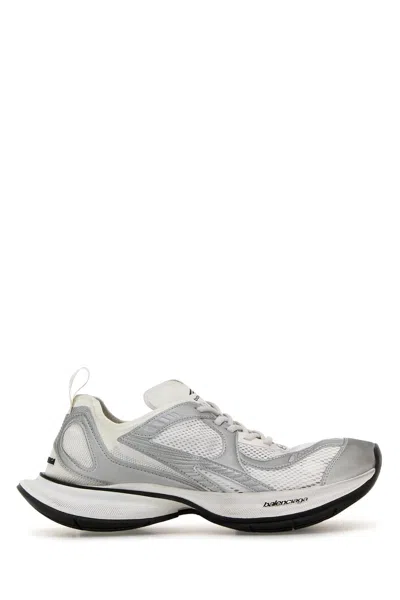 Balenciaga White And Silver Sneaker Circuit