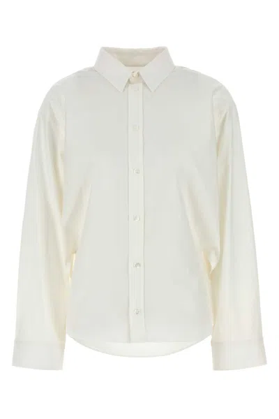 Balenciaga White Poplin Shirt In White