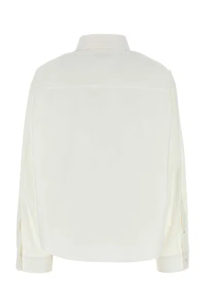 Balenciaga White Poplin Shirt In White