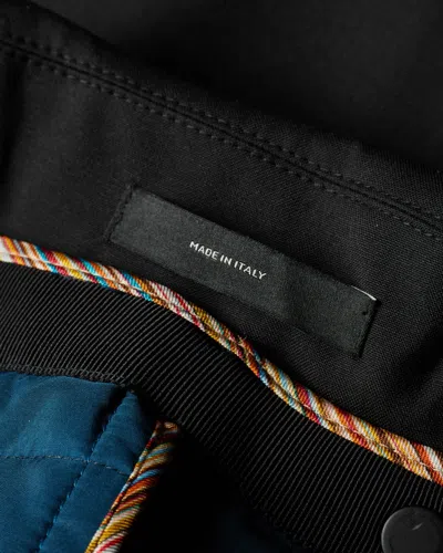 Paul Smith Women's Black Mélange Belted 'storm System' Mac Coat In Black