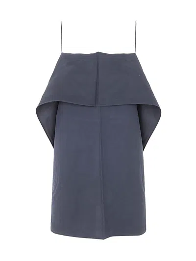 Totême Toteme Draped Silk Cami In Blue