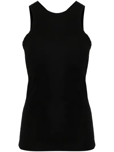 Totême Fluid Jersey Tank In Black  