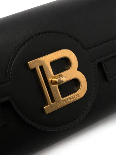 Balmain B-buzz 23 Leather Shoulder Bag