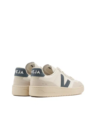 Veja V-90 Vd2003845b Sneakers Mens White Leather Trainers Shoes Ver021 In White