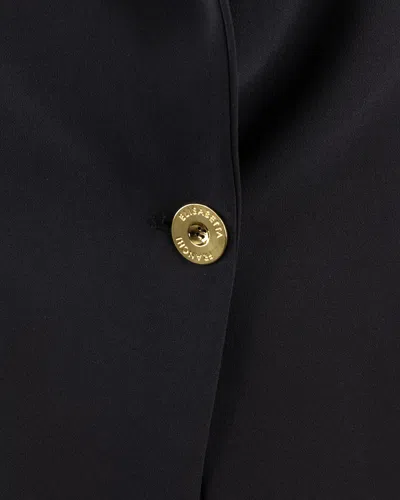Elisabetta Franchi Single-breasted Tailored Blazer With Gold-tone Accents