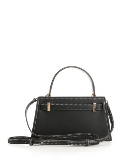 Tory Burch Lee Radziwill Pebble Mini Top Handle Handbags Black