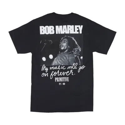 Primitive Forever Tee X Bob Marley Black Men's T-shirt In Black