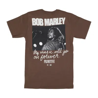 Primitive Forever Tee X Bob Marley Brown Men's T-shirt In Brown