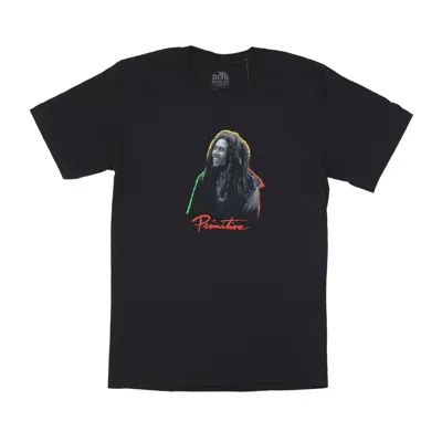 Primitive One Love Tee X Bob Marley Black Men's T-shirt In Black
