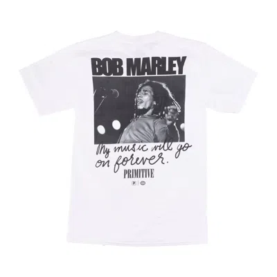 Primitive Forever Tee X Bob Marley White Men's T-shirt In White