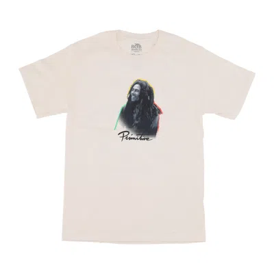 Primitive One Love Tee X Bob Marley Cream Men's T-shirt In Neutral
