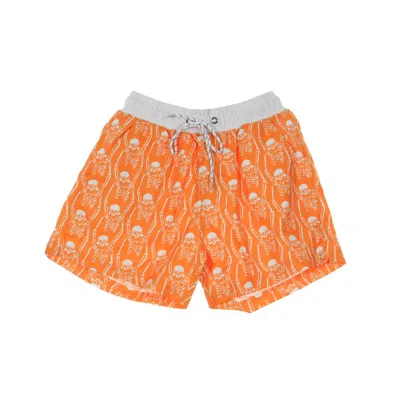 Doomsday Men's Choke Boardshort Swim Shorts Black/orange