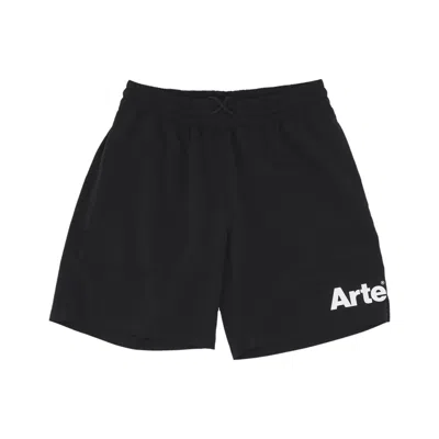 Arte Samuel Logo Shorts Men's Short Pants Black In Black