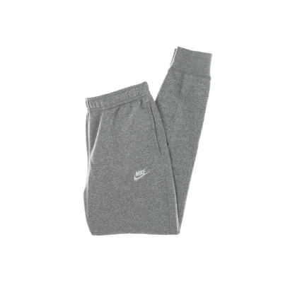 Nike Men's Sweatpants Club Jogger Bb Dk Gray Heather/matte Silver/white In Gray