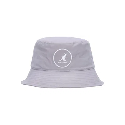 Kangol Men's Fisherman Hat Cotton Bucket Light Grey