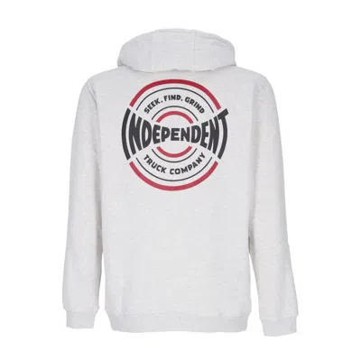 Independent Sfg Span Hood Athletic Heather Men's Hoodie In White
