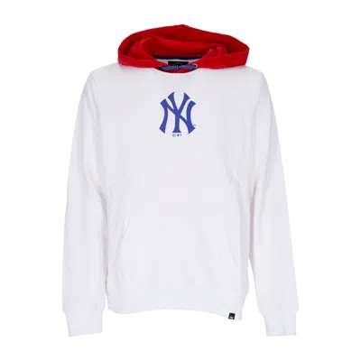47 Brand Men's Lightweight Hooded Sweatshirt Mlb Helix Hood Neyyan White/red/blue In White