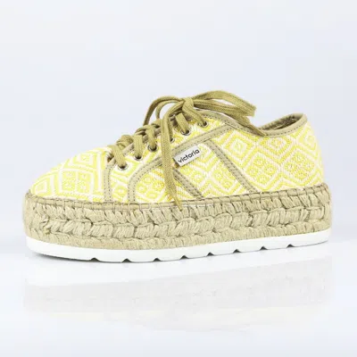 Victoria Low Women's Ethnic Platform Shoe Yellow In Yellow