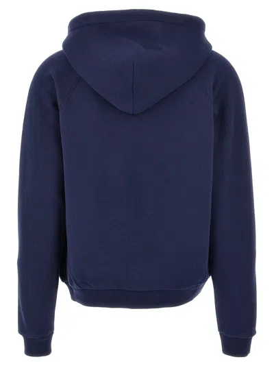 Polo Ralph Lauren Logo Embroidery Hoodie Sweatshirt Blue In Blue