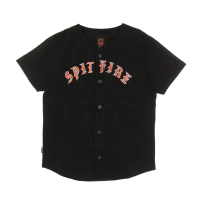 Spitfire Men's Old And Jersey Buttons Coat Black/red/black In Black