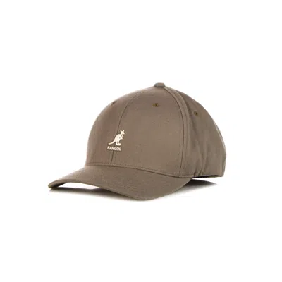 Kangol Curved Visor Men's Wool Flexfit Baseball Cap Brown