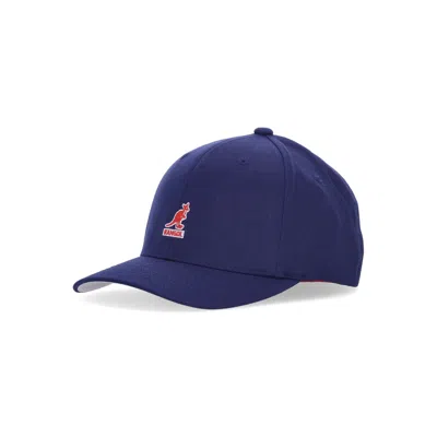 Kangol Curved Visor Men's Wool Flexfit Baseball Cap Paris Blue