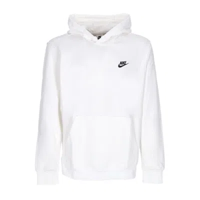 Nike Lightweight Hooded Sweatshirt Men Sportswear Club Hoodie White/white/black In White