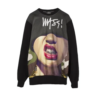 Mass-denim Men's Crewneck Sweatshirt Goldie Crewneck Black