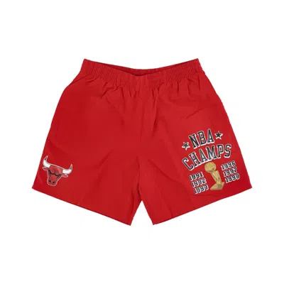 Mitchell & Ness Men's Shorts Nba Team Heritage Woven Short Hardwood Classics Chibul In Red