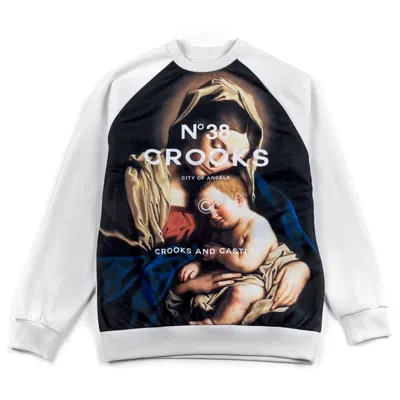 Crooks Castles Crooks & Castles Men's Crewneck Sweatshirt Crewneck "pillager" White
