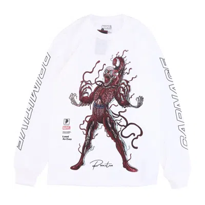 Primitive Carnage Men's Long Sleeve T-shirt L/s Tee X Marvel In White