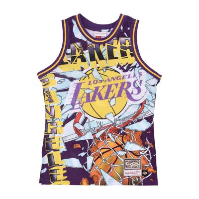 Mitchell & Ness Men's Basketball Vest Nba Big Face Fashion Tank 6.0 Hardwood Classics Loslak Purple/original Team Co In Multi