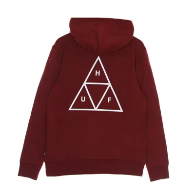 Huf Essentials Tt Po Hoodie Bloodstone Men's Hoodie In Red