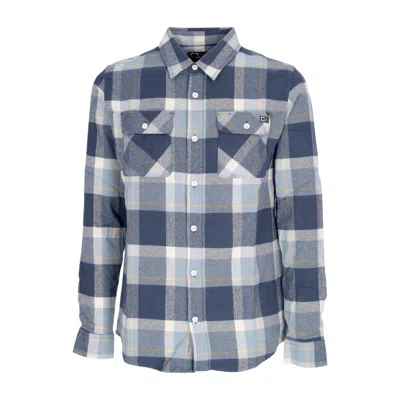 Salty Crew Dawn Patrol Men's Long Sleeve Shirt Flannel Dark Slate In Blue