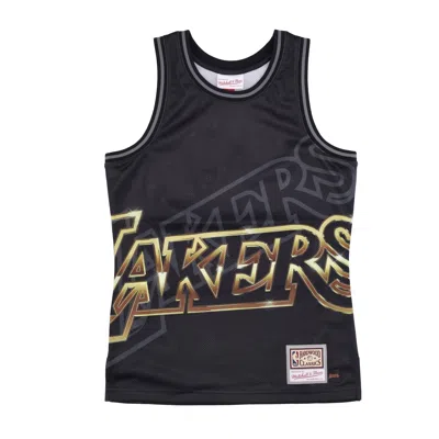 Mitchell & Ness Basketball Type Men's Tank Top Nba Big Face 4.0 Fashion Tank Hardwood Classics Loslak Black/original In Black