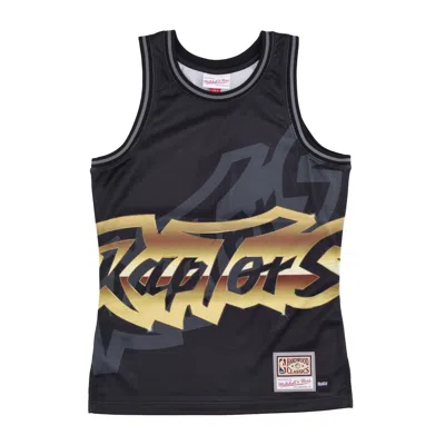 Mitchell & Ness Men's Basketball Vest Nba Big Face 4.0 Fashion Tank Hardwood Classics Torrap Black/original Team Col In Black