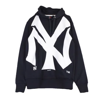 Majestic Men's Bater Loopback Oth Hood Neyyan Navy In Black