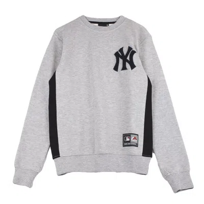 Majestic Bulba Men's Crewneck Sweatshirt Chenille Chest Logo Crew Sweat Newyan In Gray