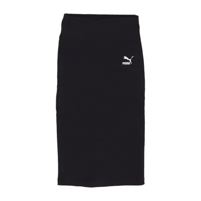 Puma Women's Long Skirt T7 Long Skirt Black In Black