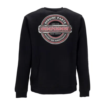 Independent Accept No Substitutes Crewneck Men's Sweatshirt Black In Black