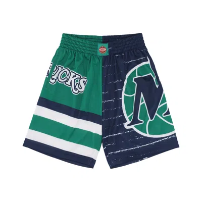 Mitchell & Ness Men's Basketball Shorts Nba Jumbotron 3.0 Shorts Dalmav Multi/white In Blue