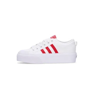 Adidas Originals Nizza Platform W Cloud White/better Scarlet/core Black Women's Low Shoe