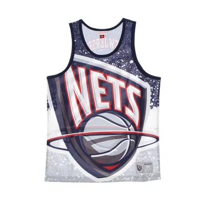 Mitchell & Ness Basketball Type Men's Tank Top Nba Jumbotron Sublimated Mesh Tank Hardwood Classics Nejnet Grey/orig In Multi