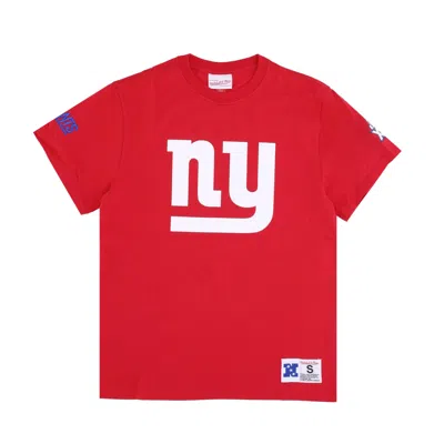 Mitchell & Ness Men's T-shirt Nfl Team Origins Top Neygia Scarlet In Red